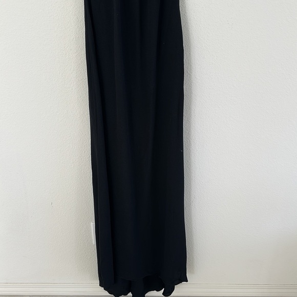 Reformation Open Back Halter Minimalist Black Dress - Picture 5 of 12